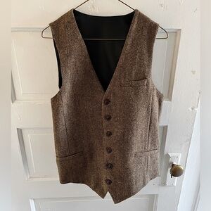 Tweed Herringbone Vest